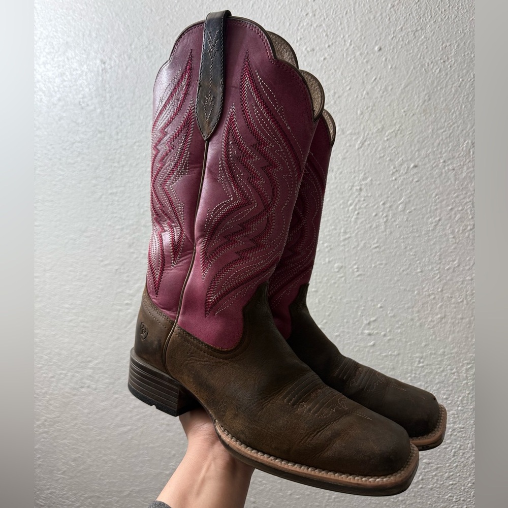 Ariat Women's Ankle Boots in Brown and Burgundy